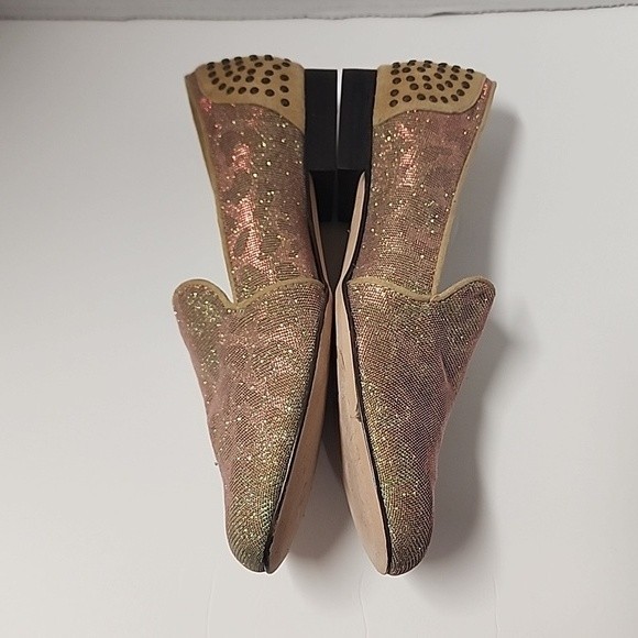 Vaneli iredescent cheetah print studded flats - Picture 3 of 10